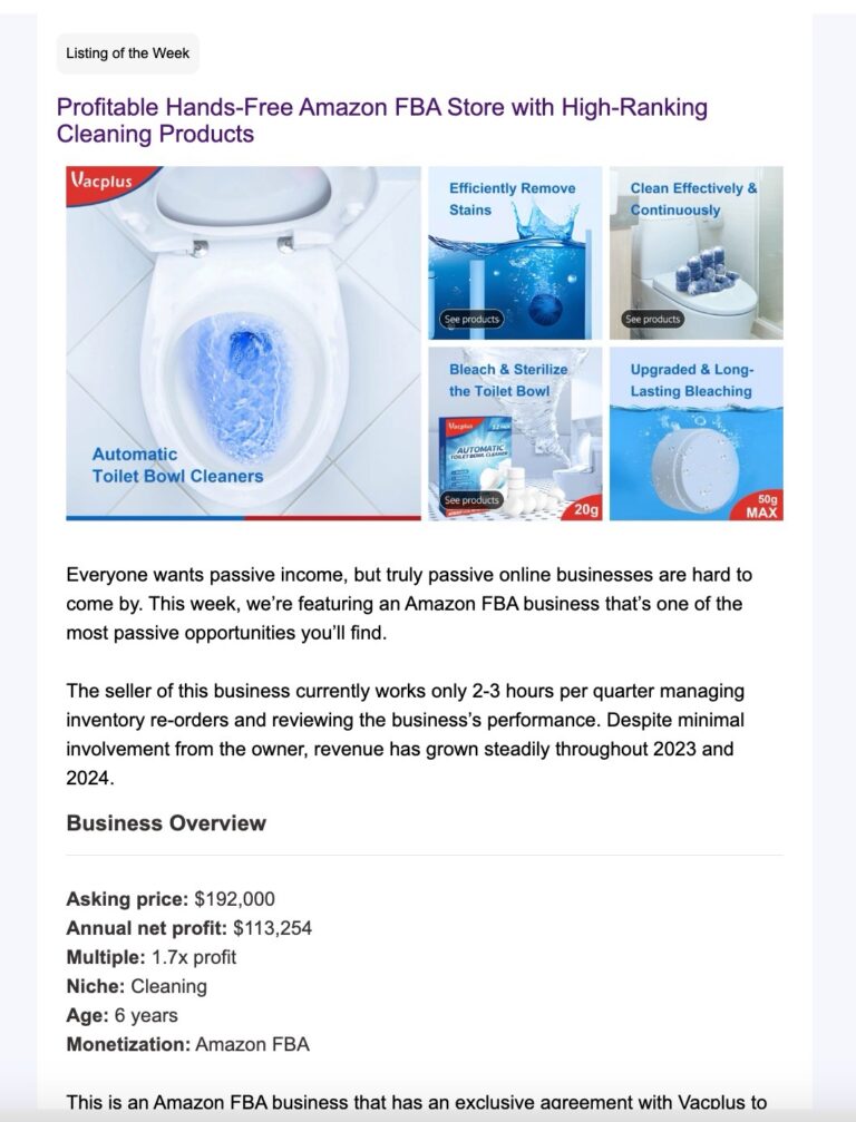 Listing of the Week
