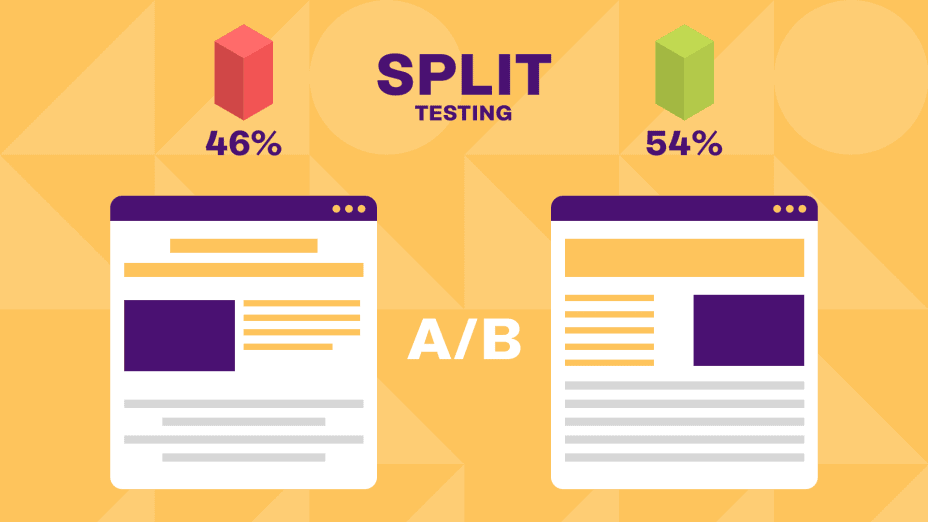 image to illustrate spilt testing