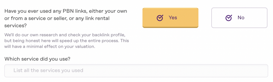 listing process, part two, PBN links info