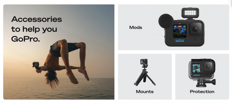 sports affiliate program
GoPro products